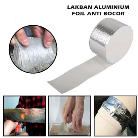 Jual Lakban Anti Bocor M M Alumunium Foil Tape Butyl Silicone Lem