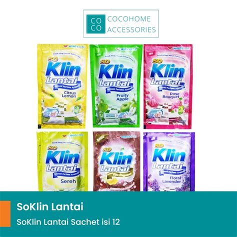 Jual Soklin Pembersih Lantai Sachet Renceng Isi Pcs Shopee Indonesia