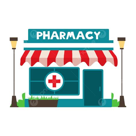 Pharmacie Clipart Transparent Png Hd Pharmacy Flat Style Illustration