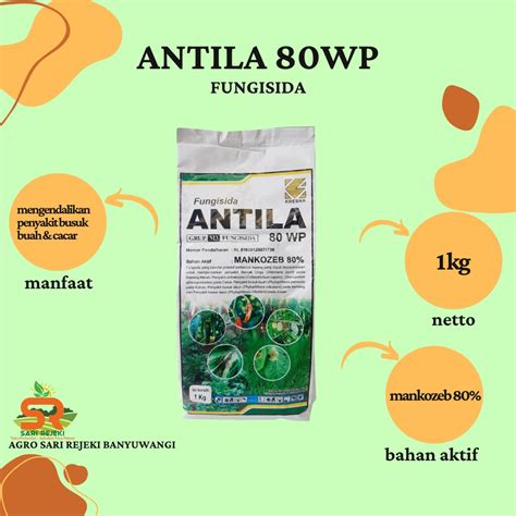 Jual ANTILA 80WP 1KG FUNGISIDA MANKOZEB KUNING Shopee Indonesia