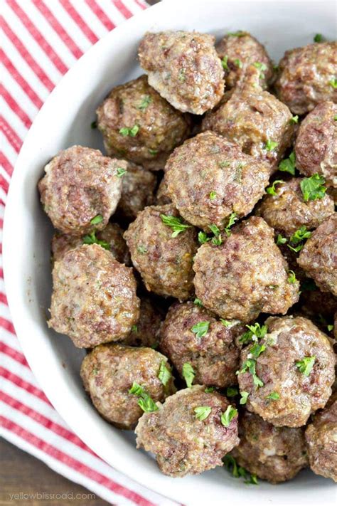 Easy Homemade Meatballs Recipe Yellow Bliss Road