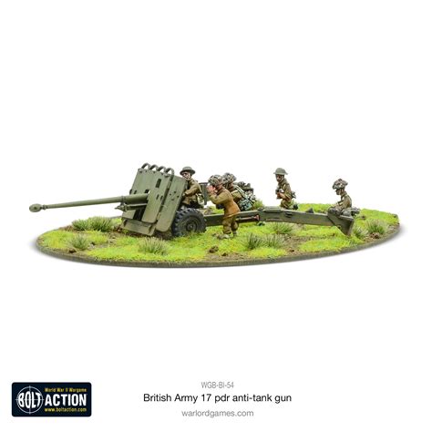 Warlord Games 28mm Bolt Action British Army 17 Pdr Anti Tank Gun Fields Of Glory Models