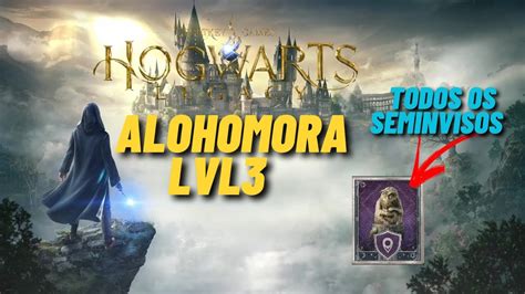 ALOHOMORA LEVEL 3 TODAS AS ESTÁTUAS DE SEMINVISO HOGWARTS LEGACY YouTube