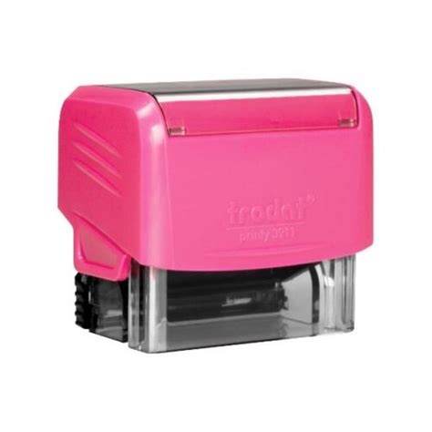 Carimbo Autom Tico Trodat Printy Rosa Neon X Mm Carimbos Bh