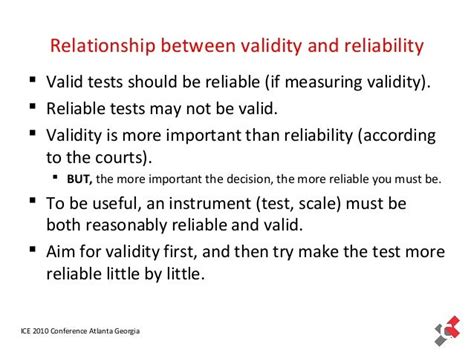 Reliability And Validity