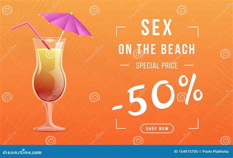 Summer Cocktail Special Price Web Banner Sex On Beach Special Offer