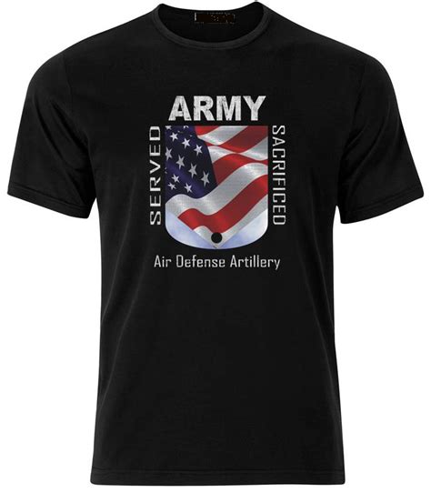 Army Air Defense Artillery Served And Sacrificed Short Sleeve T Shirt