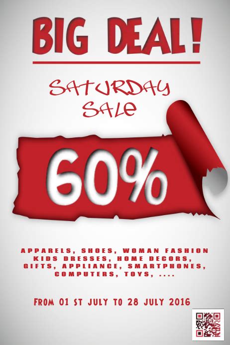 Sale And Discount Poster Postermywall Template Postermywall