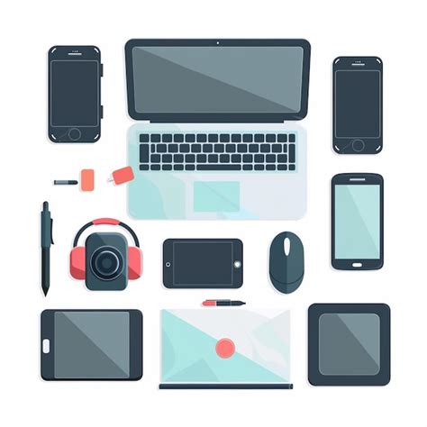 collection  electronic devices including  laptop phone