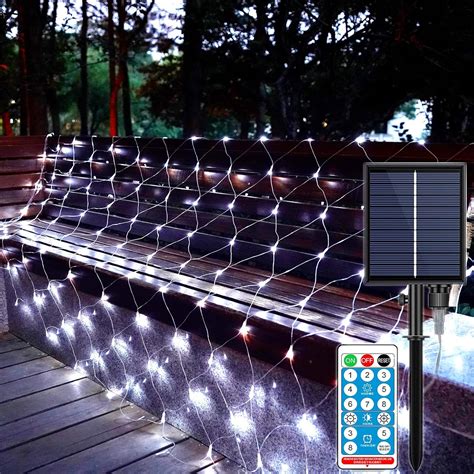 Solar Net Lights Outdoor Waterproof 98ft×66ft 192 Led Outdoor