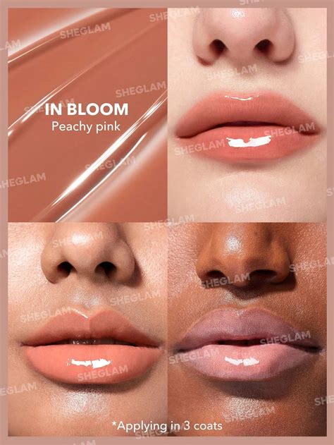 Pout Perfect Shine Lip Plumper Sheglam Peach Flower