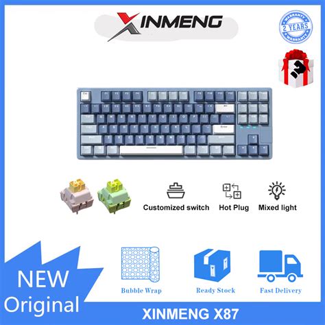 XINMENG X87 Customized Keyboard Wired Hot Swap Mechanical Keyboard Shopee Philippines