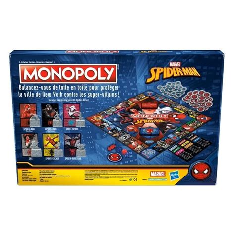 Jeu de société Monopoly édition Marvel Spider Man Monopoly Pearl fr