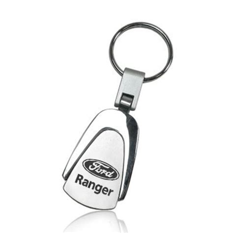 Ford Ranger Chrome Metal Tear Drop Auto Key Chain Key Ring Etsy