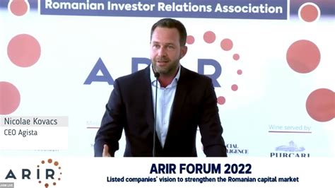 ARIR Forum 2022 June 17th Nicolae Kovacs CEO Agista YouTube