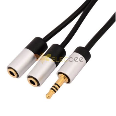 3.5mm Audio Cable Sound Quality Male to 2 Female 50CM