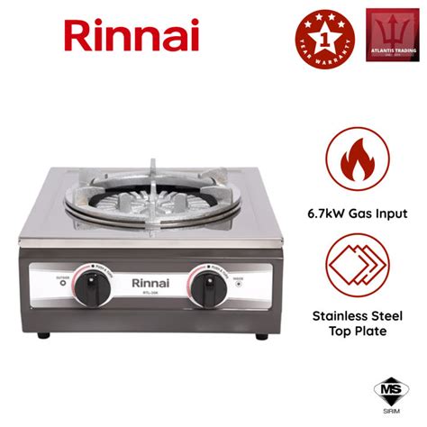 RINNAI GAS COOKER HEAVY DUTY BIG BURNER Semi Commercial Table Top Stove