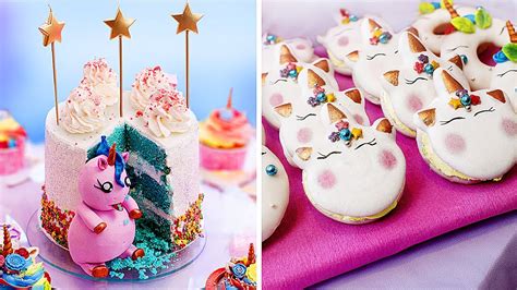 10 Amazing Unicorn Dessert Recipes Youtube