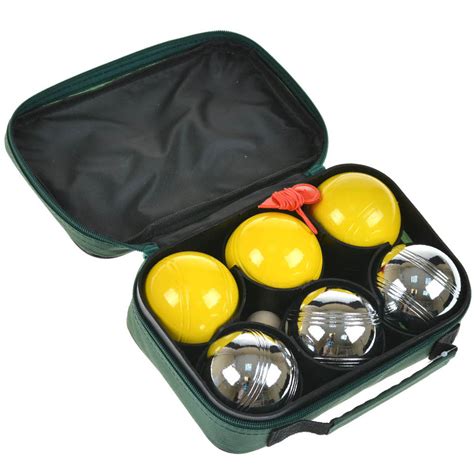 Спортивная игра 'Петанк', 6 шаров (3 серебряных, 3 жёлтых) | Купить ...