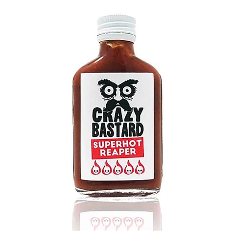 Hot Sauce Crazy Bastard Superhot Reaper Ml Heat Level Chili Punk Berlin