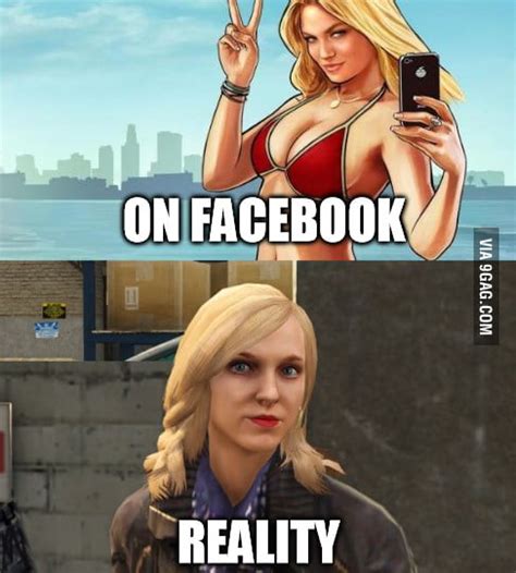 On Facebook Vs Reality 9GAG