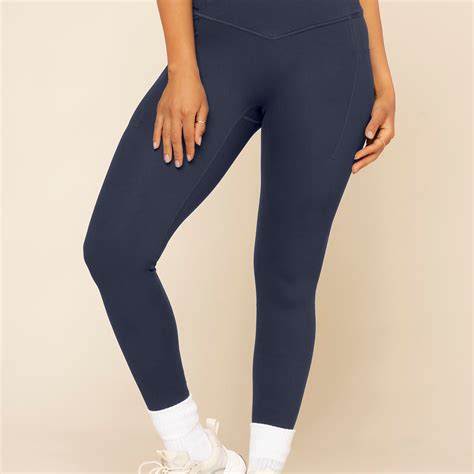 Crisscross Hourglass® Leggings With Pockets Cosmic Navy Popflex®