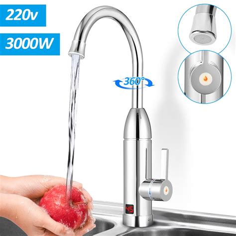 Robinet Électrique Сhauffe Eau Instantané 220 240 V pour Cuisine