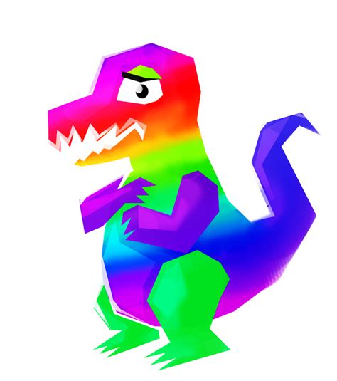 Rainbow Dinosaur By Empoh On Deviantart