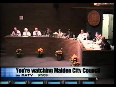 Malden City Council Youtube