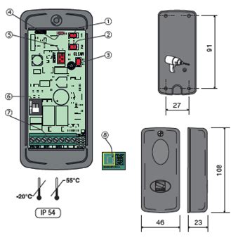 Carte S0002M Pour Digicod CAME Automatismes Portail Et Garage