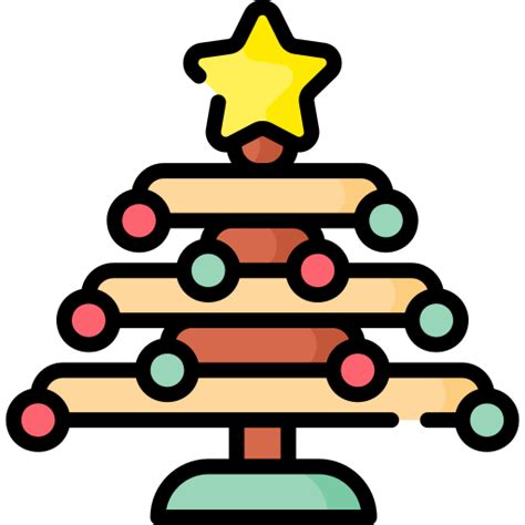 Christmas Tree Special Lineal Color Icon