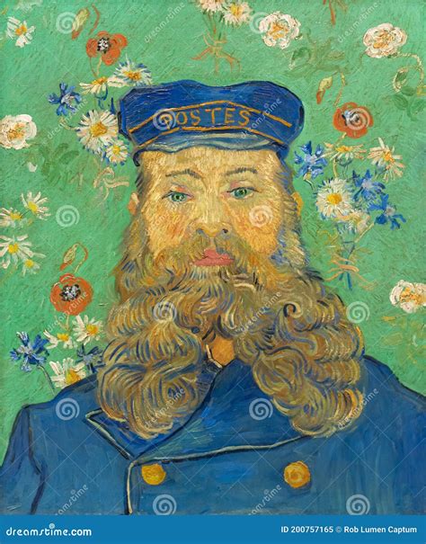 Retrato De Joseph Roulin Pintura De Vincent Van Gogh Imagen Editorial