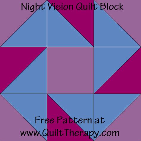 Night Vision Quilt Block Free Pattern At Quilts