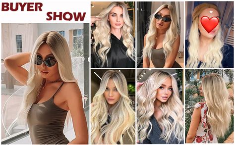 Esmee Inches Long Blonde Wigs For Women Natural Synthetic Hair Ombre