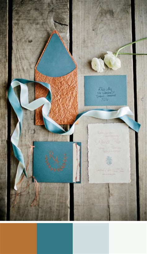 5 Copper Color Palettes For Your Wedding Day