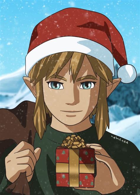 The Legend Of Zelda Is Holding A Christmas Present