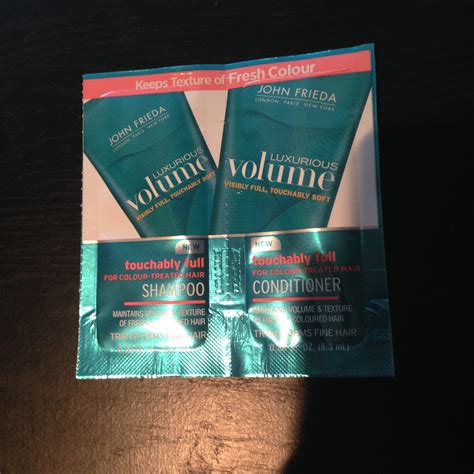 Free Samples John Frieda Shampoo And Conditioner