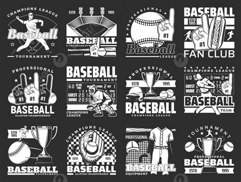 Sports Championship Vector Design Images Baseball Sport Game