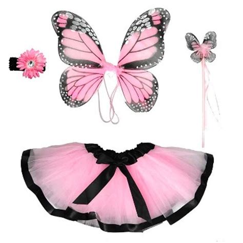 Fantasia Borboleta Rosa Infantil Luxo