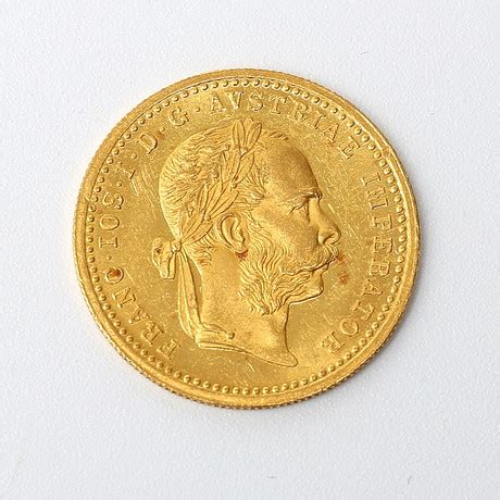 GULDMYNT ca 23K guld 1 ducat Franz Joseph I Österrike 1915 Mynt