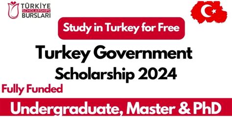 Türkiye Government Fully Funded Scholarship 2024 PackNPass