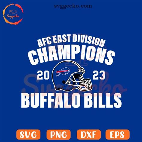 AFC East Division Champions 2023 SVG Buffalo Bills 2023 SVG PNG