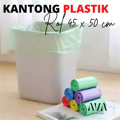 Jual Kantong Plastik Sampah Kantong Sampah Roll 45x50cm Isi 15 Lembar