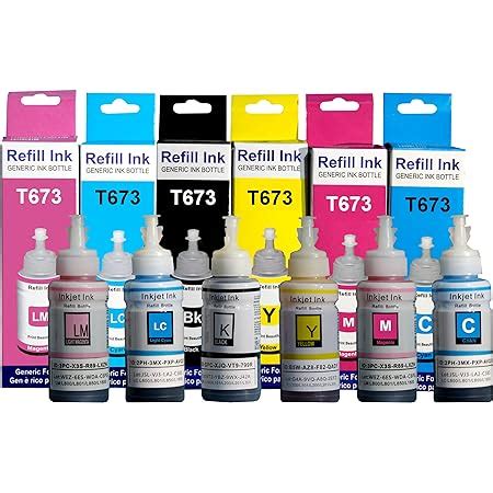 True Tone T673 Refill Ink For Epson L805 L800 L810 L850 L1800