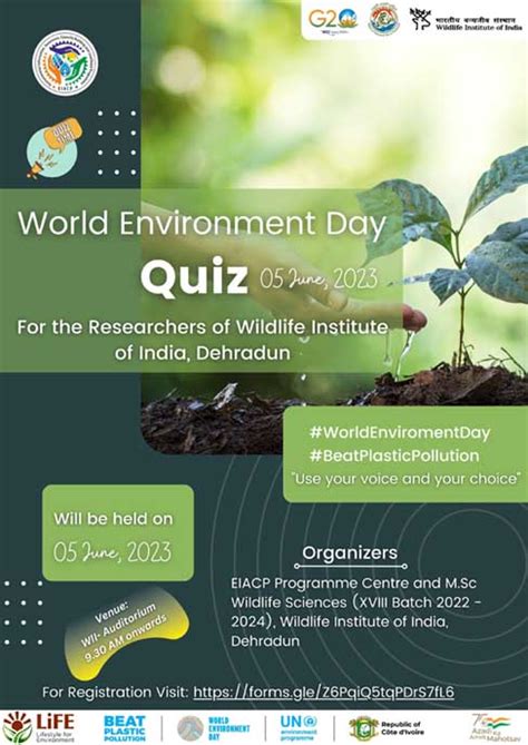 World Environment Day Quiz 5 June 2023 Wildlife Institute Of India An Autonomous Institute