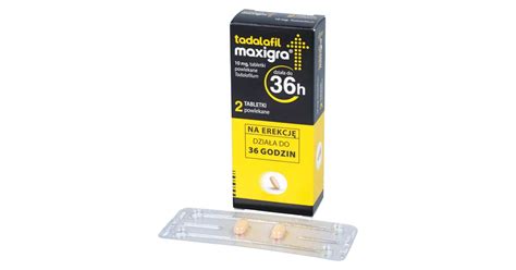 Tadalafil Maxigra 10 Mg 2 Tabletki Powlekane Opinie Skład I Cena ️