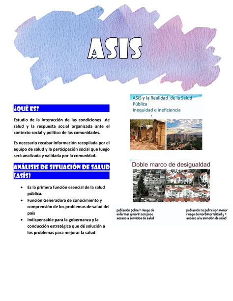 SOLUTION Resumen De Analisis De Situacion De Salud Asis Studypool