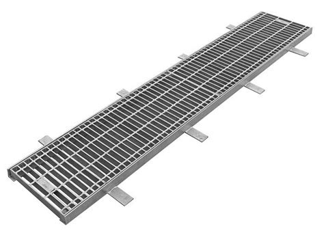 Outdoor Metal Trench Drain Grates Corrosion Resistant Hdg Steel Grating