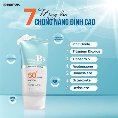 Kem Ch Ng N Ng Pretty Skin Ph C H I D Ng Tr Ng Hydra B Sun Cream Spf