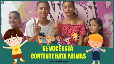 se Você está Contente Bata Palmas Pequenos Atos CoreografiasBNCKIDS